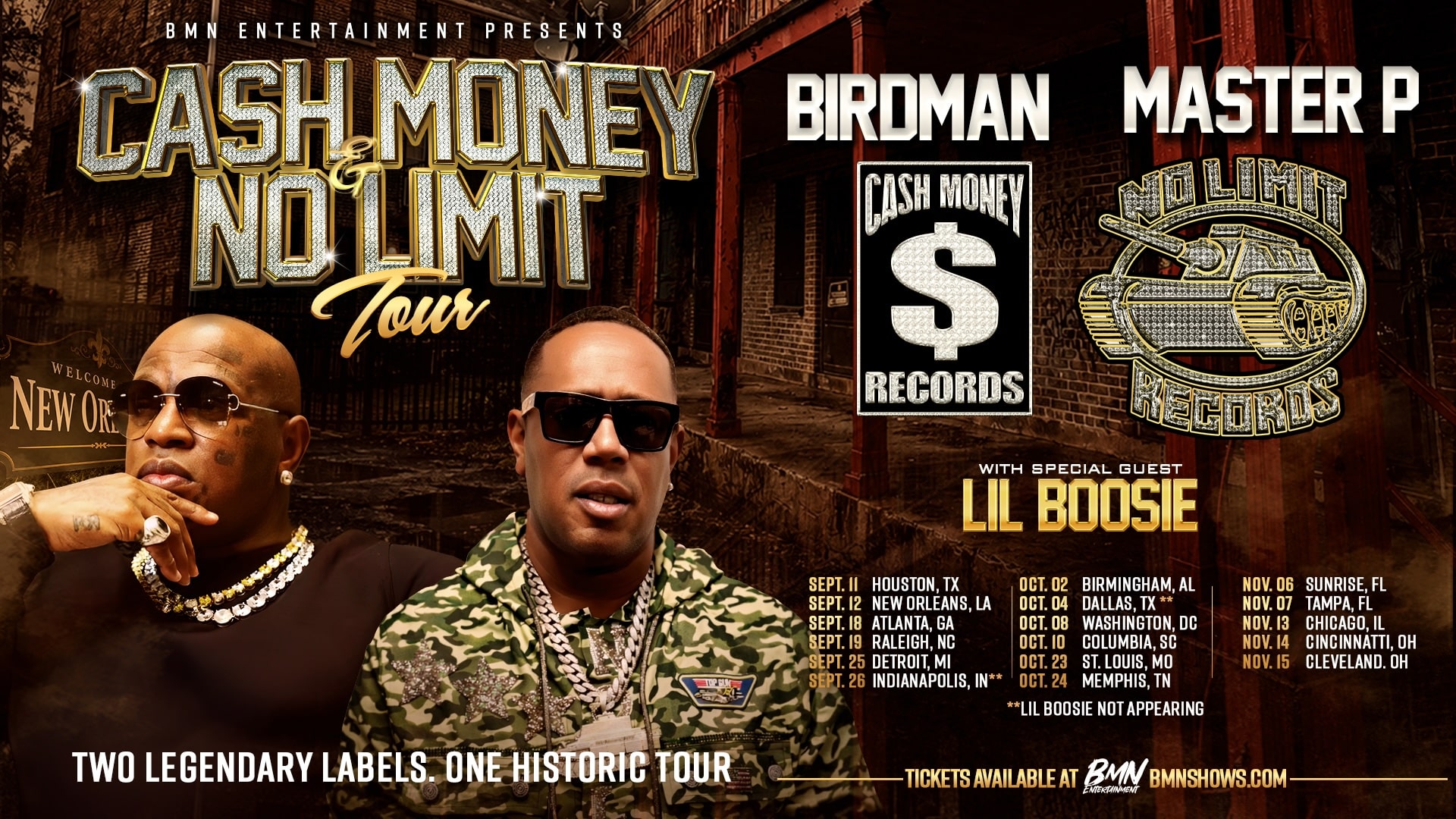 Cash Money And No Limit Announce Historic Arena Tour